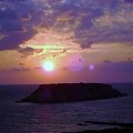 Cypr, Agia George- zachod slonca #ZachódSłońca #morze #skała #wyspa #Cypr