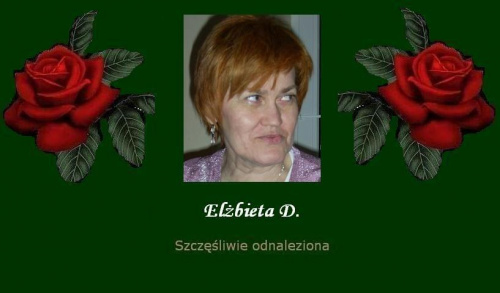 #ElżbietaD #SZCZĘŚLIWIEODNALEZIONA #Aktualności #Fiedziuszko #kobieta #odnalezieni #OdnalezionaSzczęśliwie #PomocnaDłoń #PortalNaszaKlasa #SprawaWyjaśniona