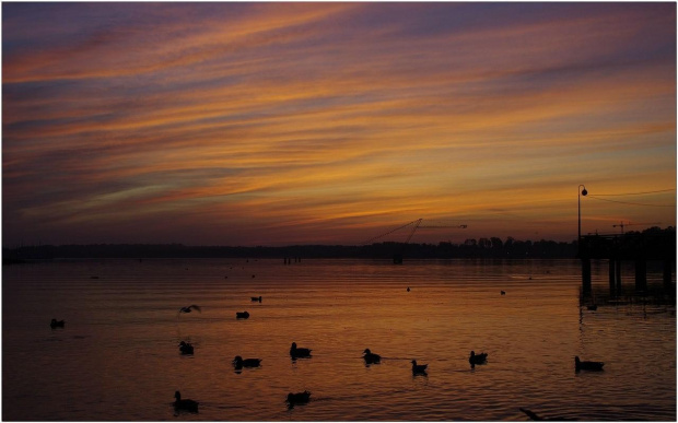 Jezioro Drwęckie #JezioroDrwęckie #Mazury #chmury #niebo #pastele