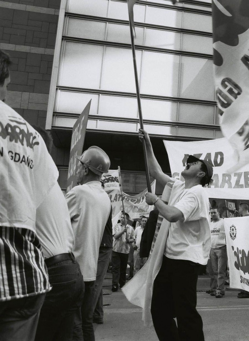 Warszawa Protest Stoczniowców 29_IV_2009 #Warszawa #Protest #Stoczniowcy #Policja