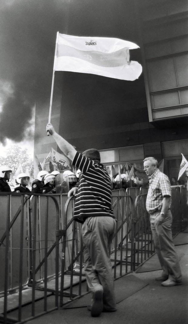 Warszawa Protest Stoczniowców 29_IV_2009 #Warszawa #Protest #Stoczniowcy #Policja