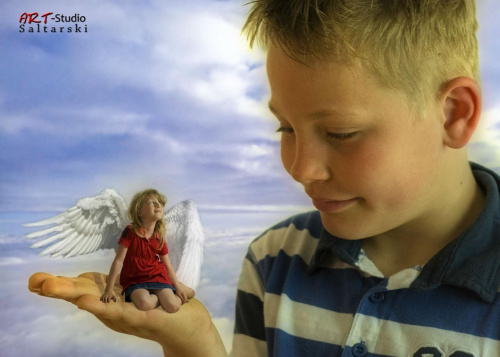 Dla Ciebie stworzę nam własne niebo! #Dziecko #Montarz #Naris #Photoshop