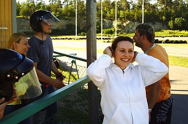 Karolina zadowolona z wyniku. #Gokarty #Poloniainfo #ZwiązekPolaków #Wyścig1