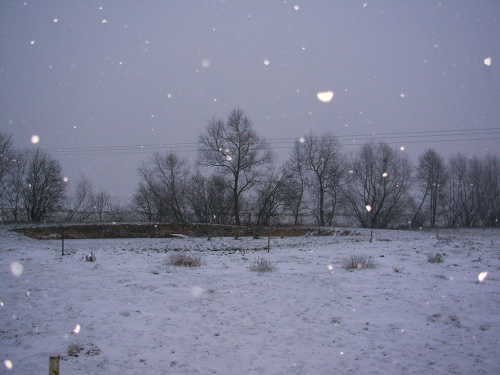 pada sobie śnieżek pada sobie równo:))