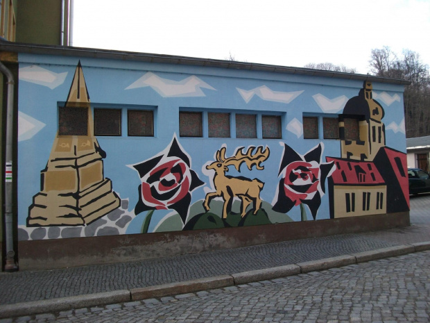 Malowany budynek w Sebnitz,Niemcy :))
