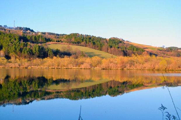 Dunajec o zachodzie