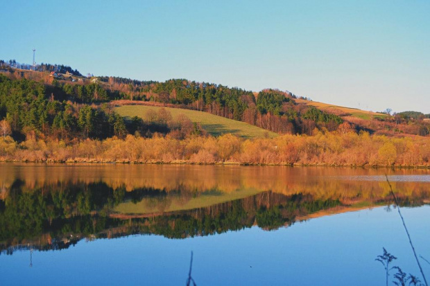 Dunajec o zachodzie