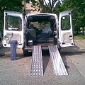 Podjazd dla wózka inwalidzkiego do samochodu, składany 3 częściowy aluminiowy #podjazd #wózek #inwalidzki #samochód