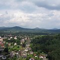 Widok z wieży widokowej na Lużyckie Góry #czechy #NaStrażi #sloup #WieżeWidokowe