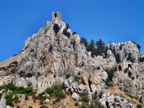 Cypr,ruiny zamku sw.Hilariona