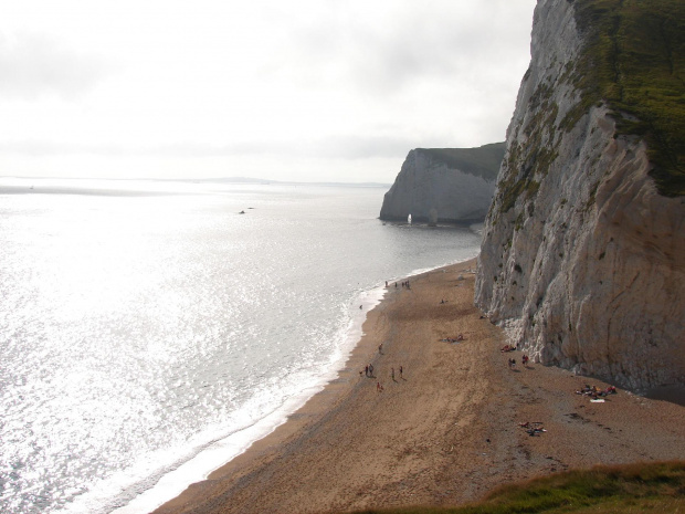 Białe skały #Anglia #klif #BiałeSkały #Dorset #widok #morze #plaża