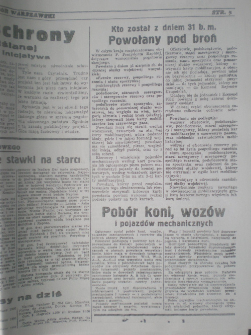 Wieczór Warszawski z 31 sierpnia 1939r #gazeta #prasa #Wrzesień1939r