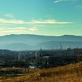 Jelenia Góra widok na Śnieżkę