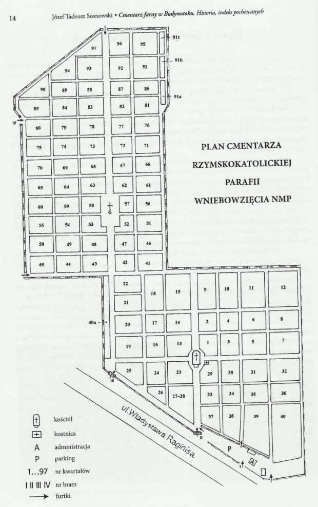 Cmentarz farny Białystok Plan (zgoda Pana Józefa)