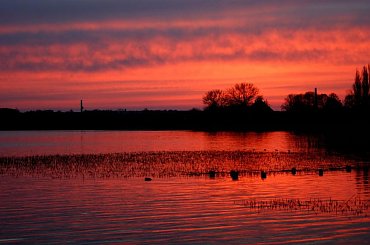 #jezioro #lato #słońce #wieczór #ZachódSłońca