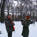 fretkowy spacer w Parku Szczytnickim #fretka #fretki #spacer #spotkanie #zima #śnieg #Wrocław