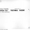 Wojskowa czołówka teatralna " Lwowska Fala " - program pt. " Trzymaj fason ". Edynburg_02.10.1945 r.