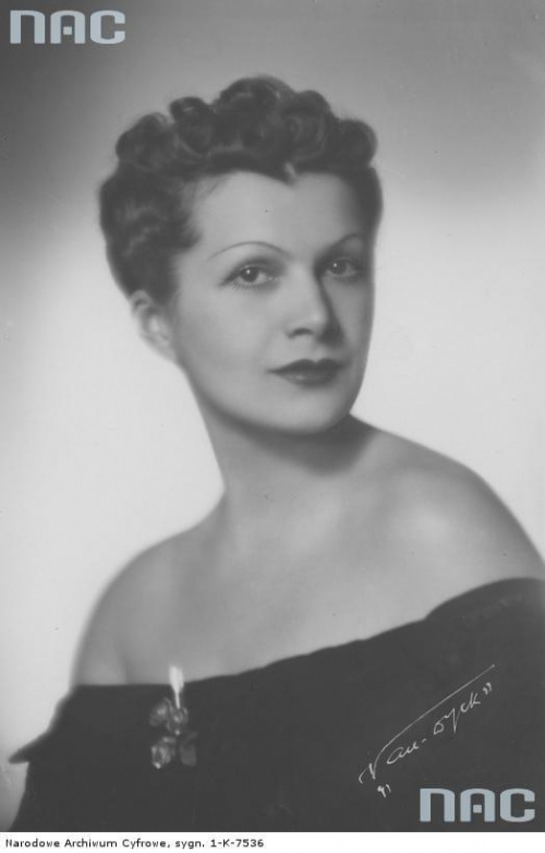 Irena Borowska, aktorka. Warszawa_1939 r.