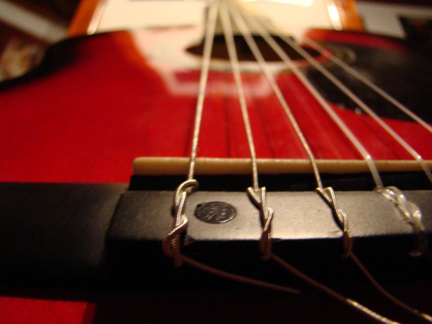 Mostek mojej gitary #gitara #muzyka #struny