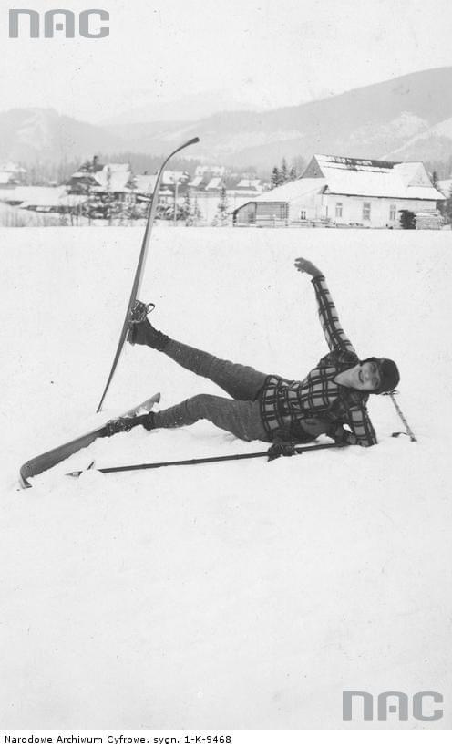 Aktorka i piosenkarka Mira Zimińska podczas pobytu w Zakopanem_1920-1939 r.