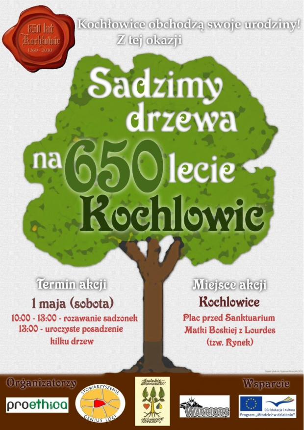 Plakat Drzewa #Kochłowice #GeniusLoci