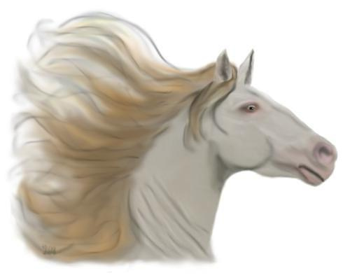 Kolega namalował dla córki konia