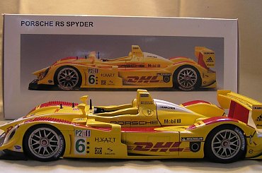 Porsche RS DHL Spyder AUTOart 1:18 #Porsche #AutoArt #wyścigi #LMS #DHL #Spyder #rzadki #rarytas #unikat #modele #samochody #samochód #millenium #RacingDevision #devision #racing