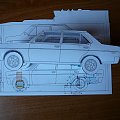 ... #Fiat131 #model #card #papierowy #suspension