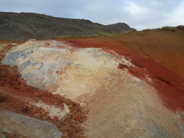 Pole geotermalne, wygasły wulkan Krísuvík, Islandia