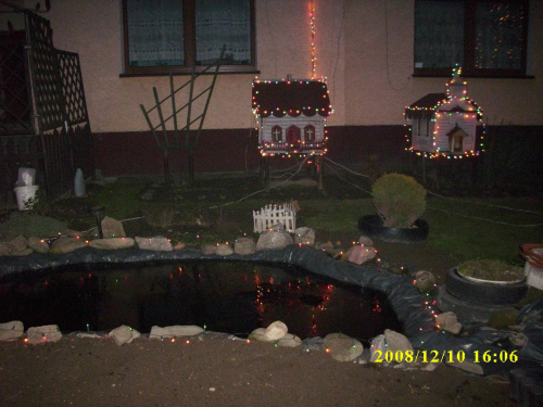 mój ogródek w świątecznej szacie