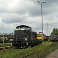 25.08.2008 SM42-2664 własność spółki CTL stoi na bocznym torze na KoB w nowych czarnych barwach CTL.