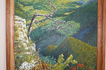 Sosna w Pieninach
( obraz olejny malowany na płótnie 70x100 cm 2008r )
(cena 300 zł + wysyłka) #drzewo #prezent #obraz #natura #las #góry #przyroda #sztuka #olej