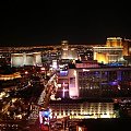 Las Vegas noca, oczywiscie zdjecie zrobione z Wiezy Eiffla.