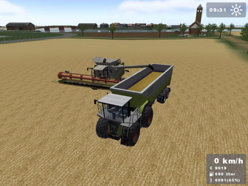 Claas Lexion 600 heder z auto pilotem + Claas Xerion Saddle Trac #Gra #LandwirtschaftsSimulator #ClaasLexion600 #XerionSaddle