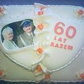 Tort na 60 rocznicę ślubu (9,5 kg) #tort