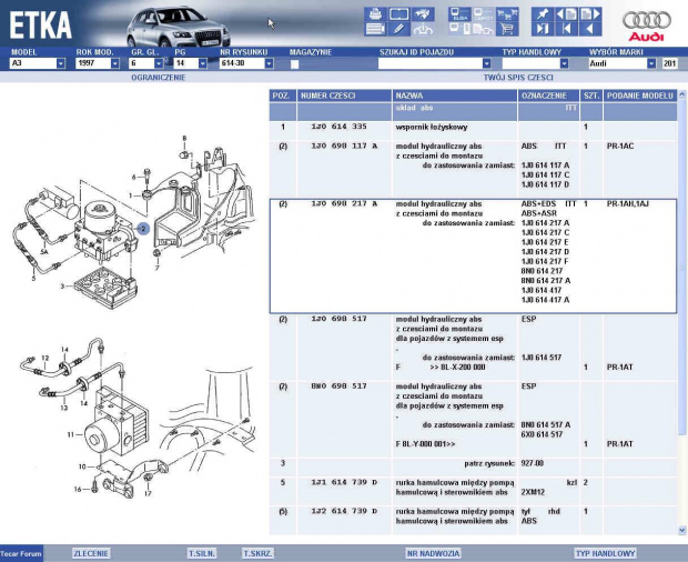 8L - pompa ABS