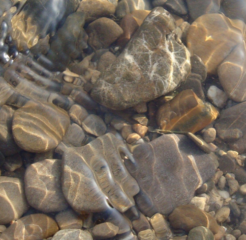 stopa i palce nurtem rzeki malowane #WODA #RZEKA #KAMIEŃ #STOPA #PALEC