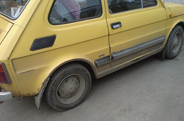 maluszek znaleziony tam gdzie czesto bywam #maluch #polskie #LicencjaFiat #żółty