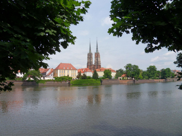 Widok zza Odry na Katedrę Wrocławską.. #DolnyŚląsk #miasto #Wrocław