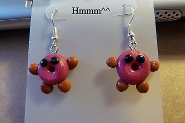 Poznajecie?:) Pączek orbit :] #bransoletki #charmsy #kolczyki #modelina #rękodzieła #sztyfty