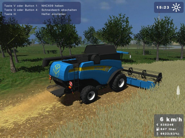 New Holland CX860 niebieski #Landwirtschafts #Simulator2009 #NewHolland #Holland #CX860