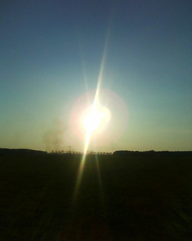 Słoneczko..:) #słońce #niebo #wieczór