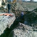 Kwiecień 2009 - kanalizacja - wielki "krater" #Kornelia #budowa
